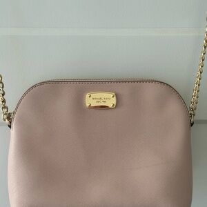 Michael Kors Blush Crossbody Bag with Gold Accents